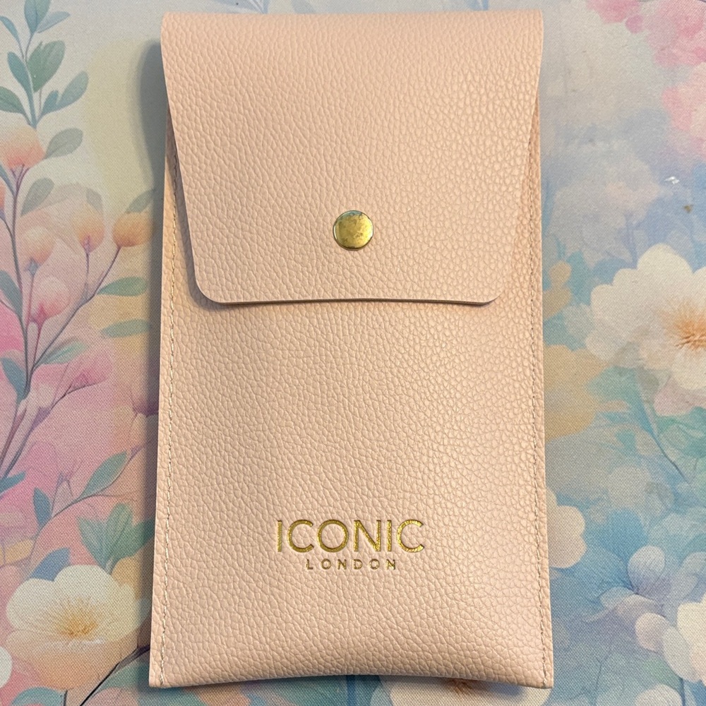 ICONIC London Makeup Brush Case - Pink and Gold